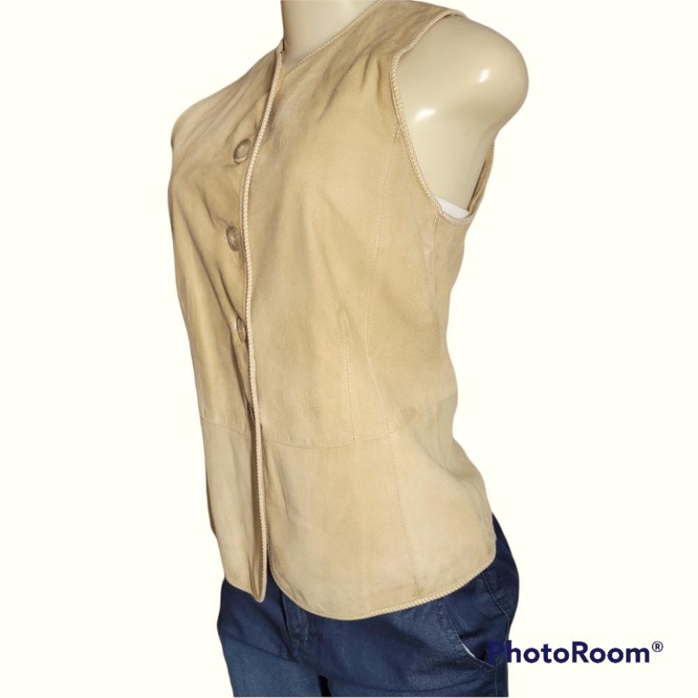 LAUREL VEST/ JACKET 100% ITALIAN LEATHER SIZE XS